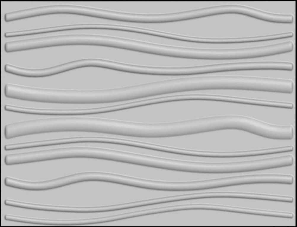 3D Wall Panels - Waves (32 Square Feet)