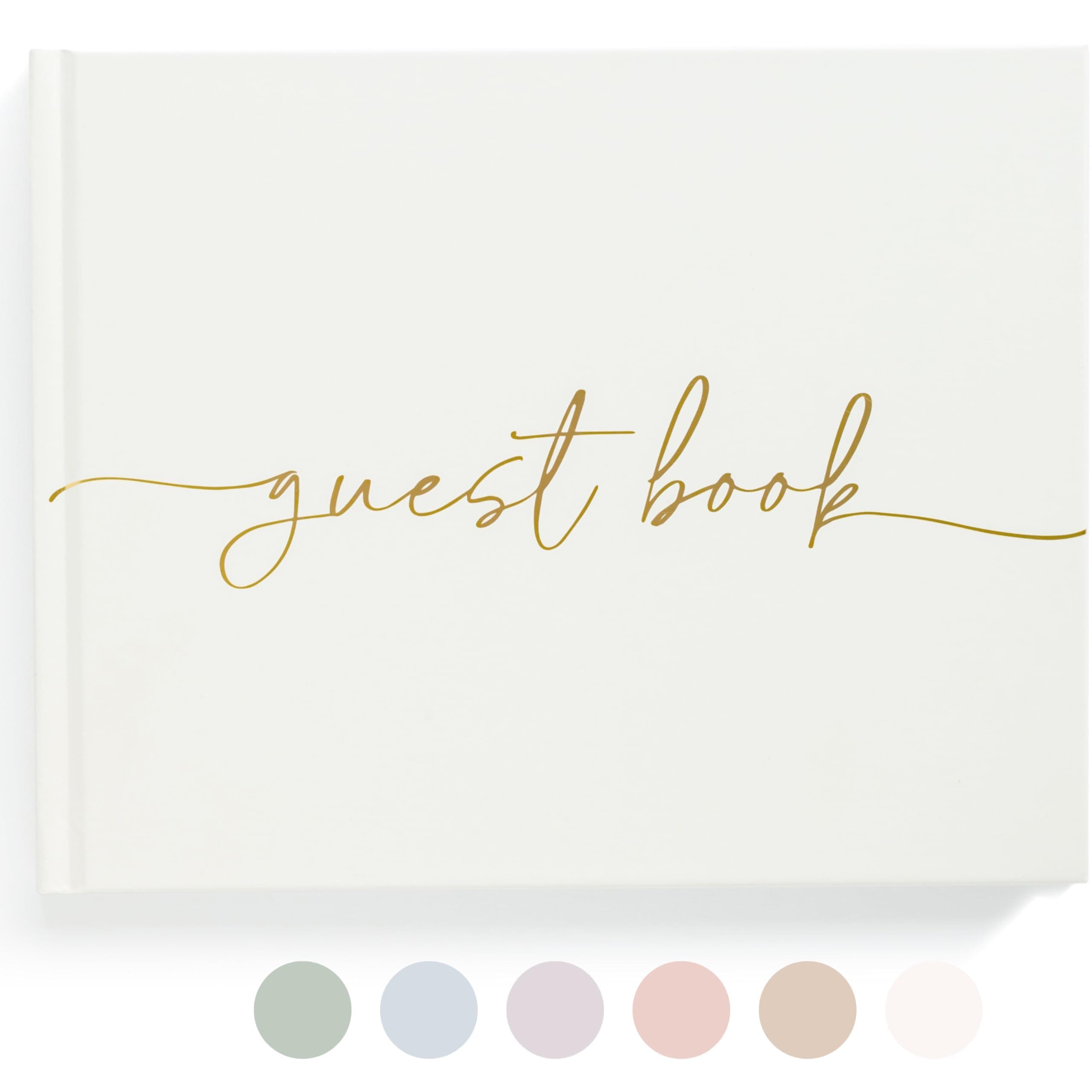 Lamare Guest Book Lined Cream