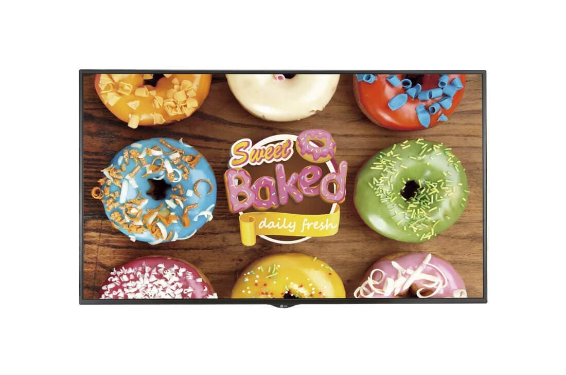 LG 55UH5E-B - 55" Class - UH5E Series LED Display - Digital Signage - Partial Sun - webOS - 4K UHD (2160p) 3840 x 2160 - Black