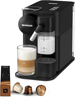 De'Longhi Lattissima One Evo Automatic Coffee Maker, Single-Serve Capsule Coffee Machine, Automatic frothed milk, Cappuccino and Latte, EN510.B, 1450W, Black