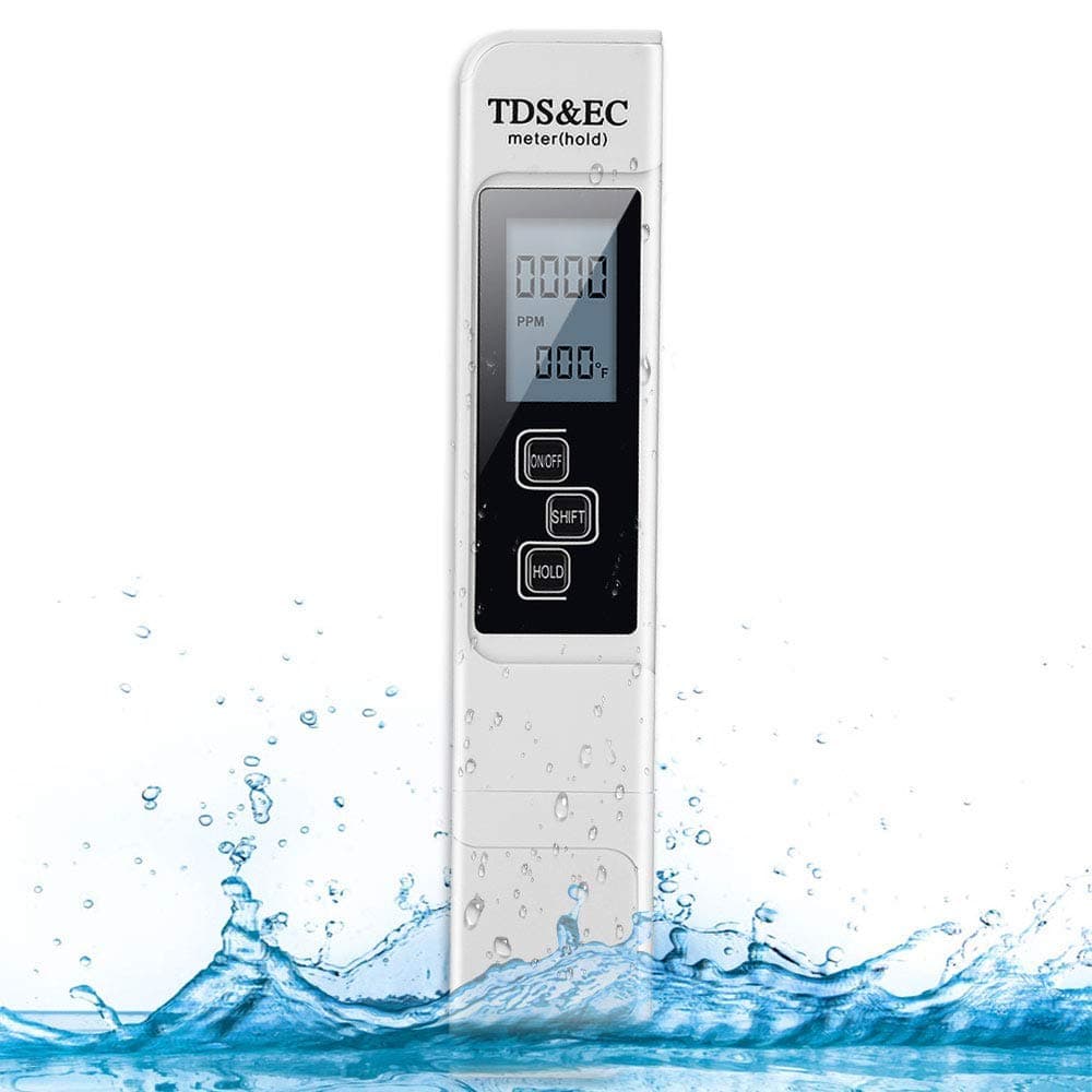 TDS Meter Water Test Kit, Water Testing Kits for Drinking Water,TDS/EC/Temperature Meter 4 in 1,Water Hardness Test Kit 0-9999ppm,Aquariums and Swimming Pools Hydroponics