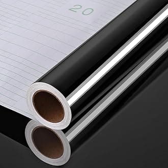 Vinyl Car Wrap Sheet Roll Film Sticker Decal Waterproof Car Styling Wrap Auto Vehicle Accessories (12" x 48 Inches, Black Glossy Wrap)