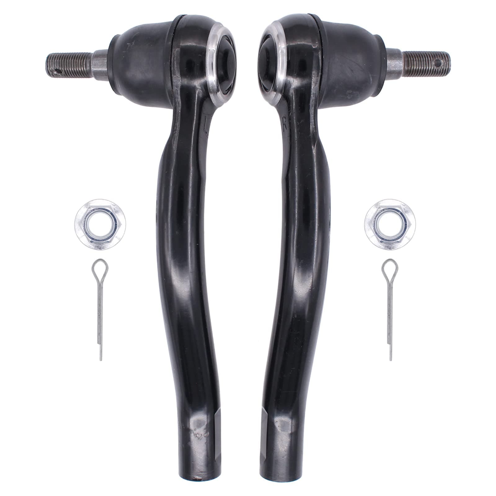 Outer Front Left and Right Steering Tie Rod End for Nissan 370Z Infiniti EX35 EX37 G25 G35 G37 M35 M45 M35h M37 M56 Q40 Q50 Q60 Q70 Q70L QX50