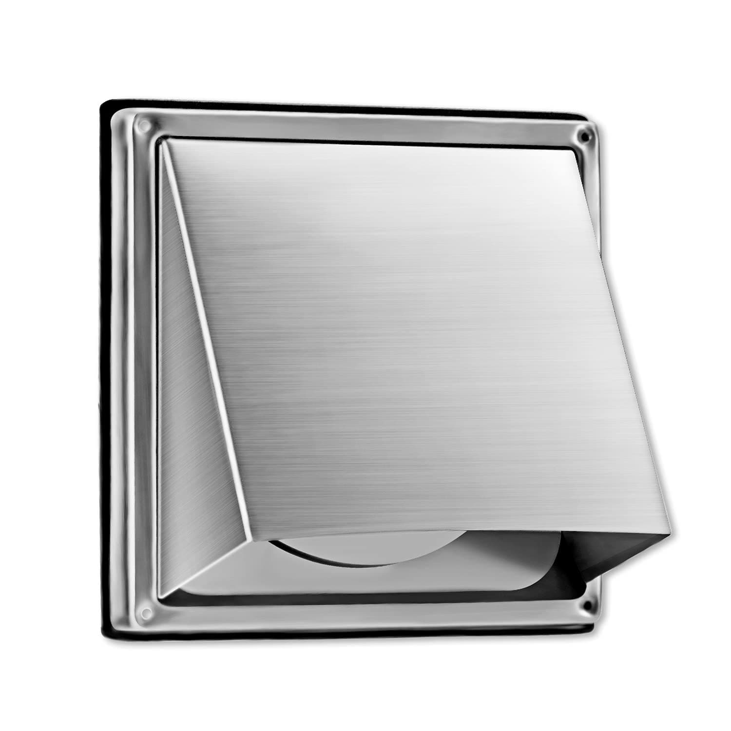 FRESH SPEED 4-Inch External Extractor Wall Vent Cushioned Non Return Flap