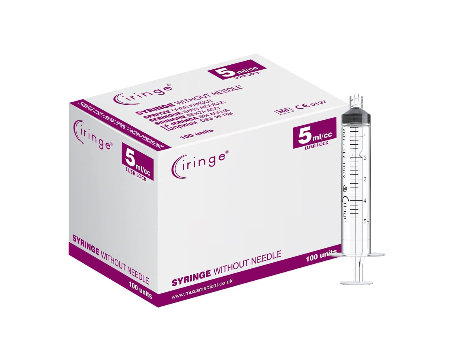 5 ml Lock Syringe - Pack of 100