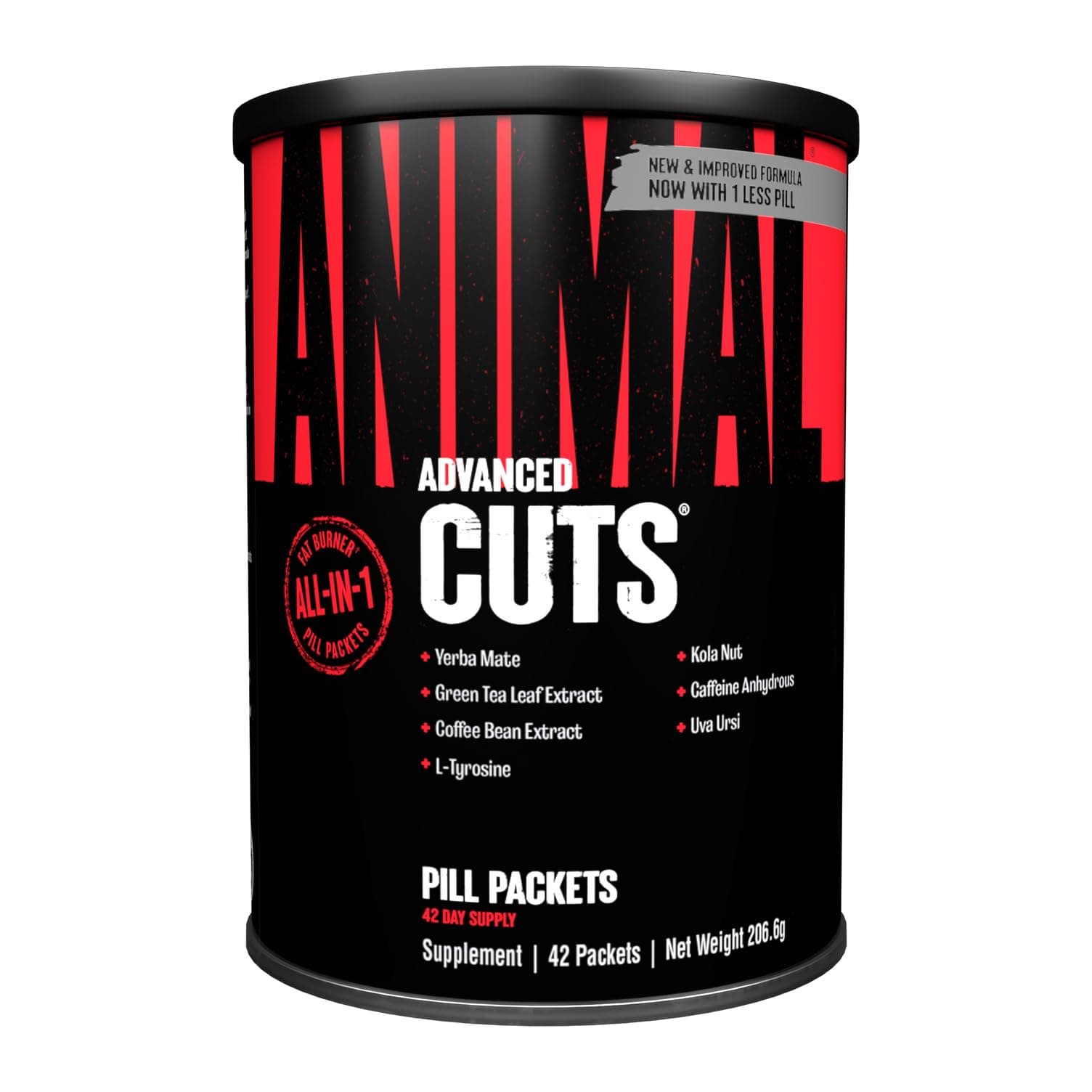 ANIMAL Cuts – All-in-one Formula with Over 35 Ingredients, Including Caffeine, ashwagandha & Ginseng – Thermogenic Supplement to Support Weight Loss – 42 Pill Packs