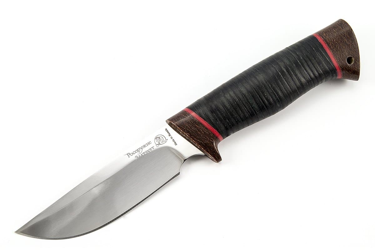 Stalker - Handmade Hunting Knife with Leather Handle