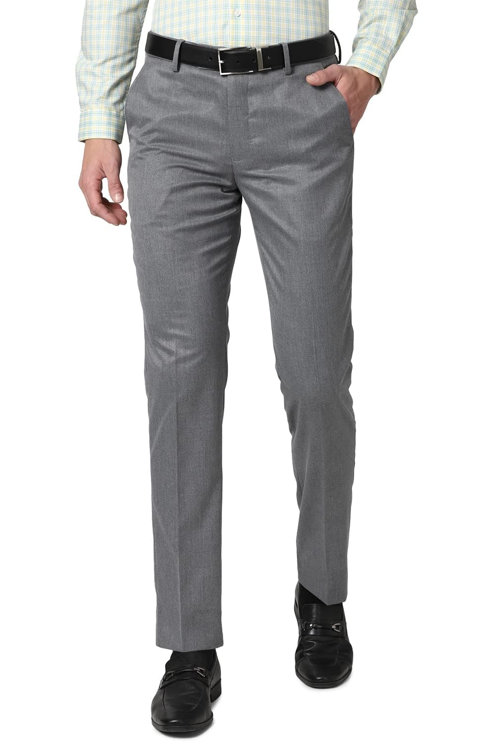 Peter England mens slim fit work pants