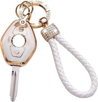 Gematay for BMW Key Fob Cover, Key Case Shell Compatible with BMW 3 5 7 Series M3 M5 M6 X3 X5 Z3 Z4 Z8 LX8FZV Smart Key Protector