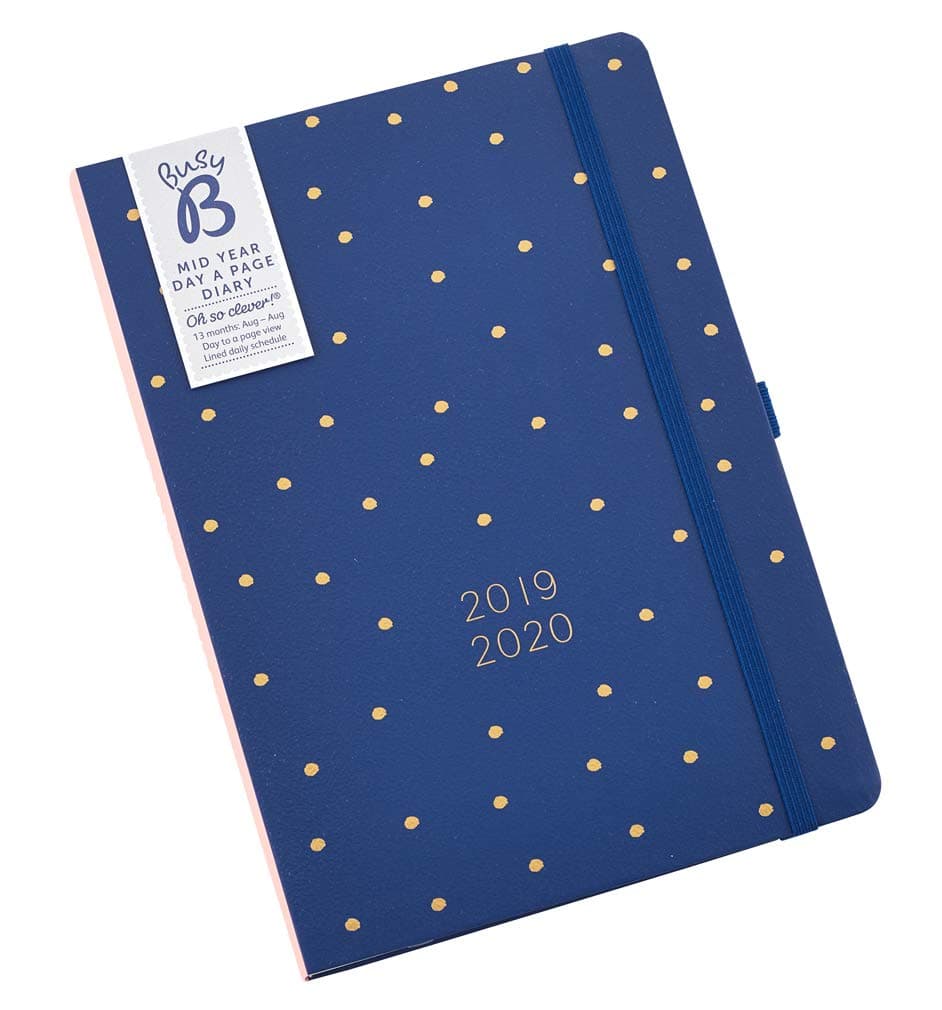 Busy B 2019-20 Mid-Year Day a Page Diary with Year Planner