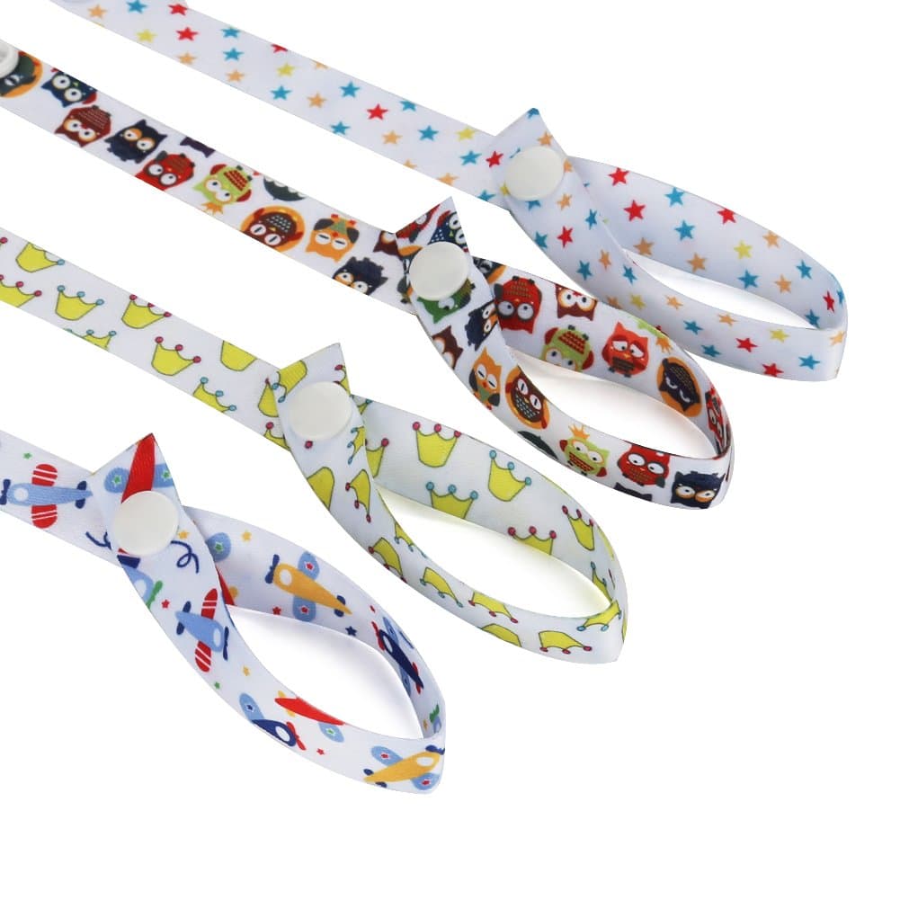 Accmor4pcs Baby Sippy Cup Straps, Sippy Cup leashes, Bottle Strap Holders for Stroller, High Chair, Car Seats, Shopping carts, Hanging Baskets