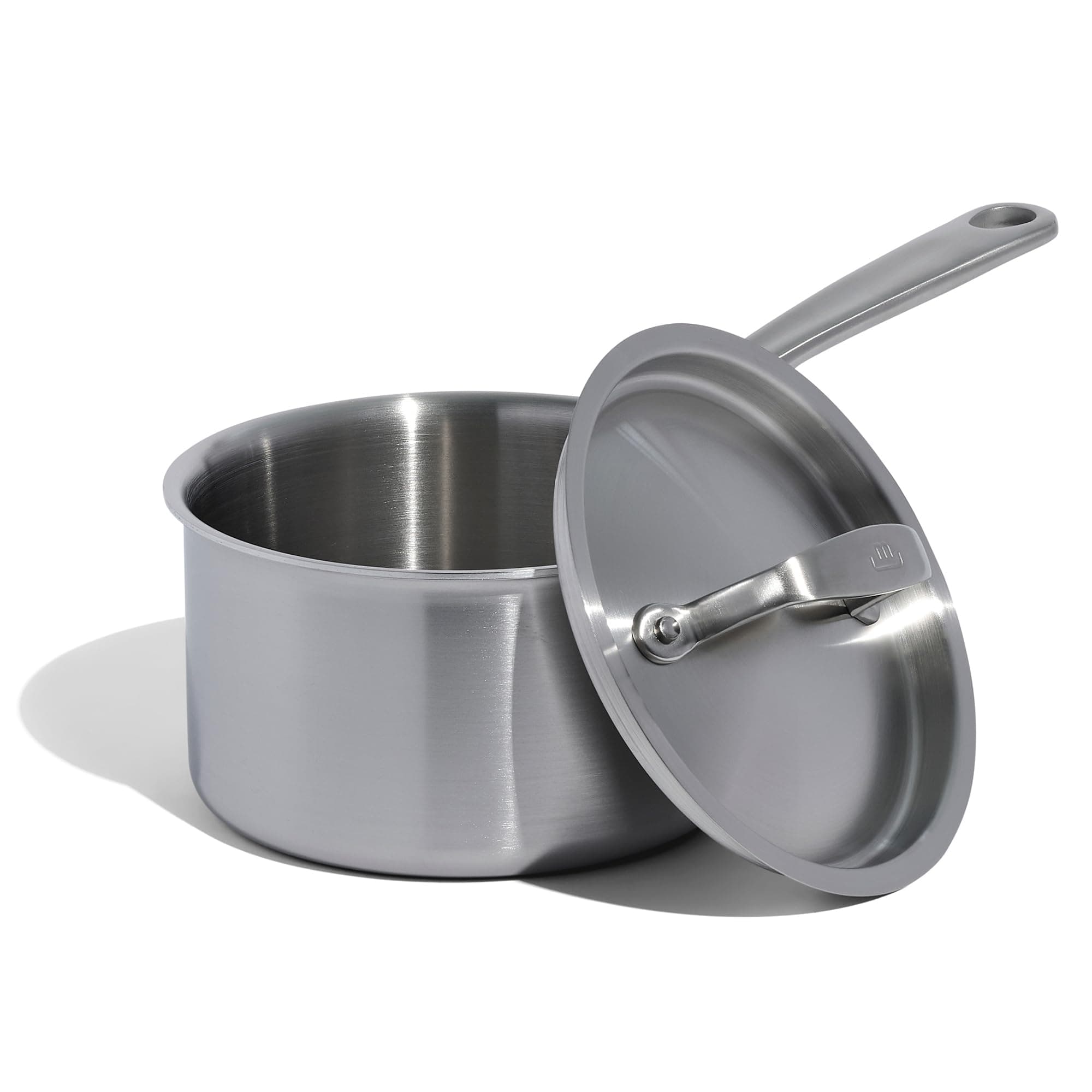 Made In Cookware - 2 Quart Stainless Steel Saucepan with Lid - 5 Ply Stainless Clad Sauce Pan - Professional Cookware - Crafted in Italy - Induction Compatible