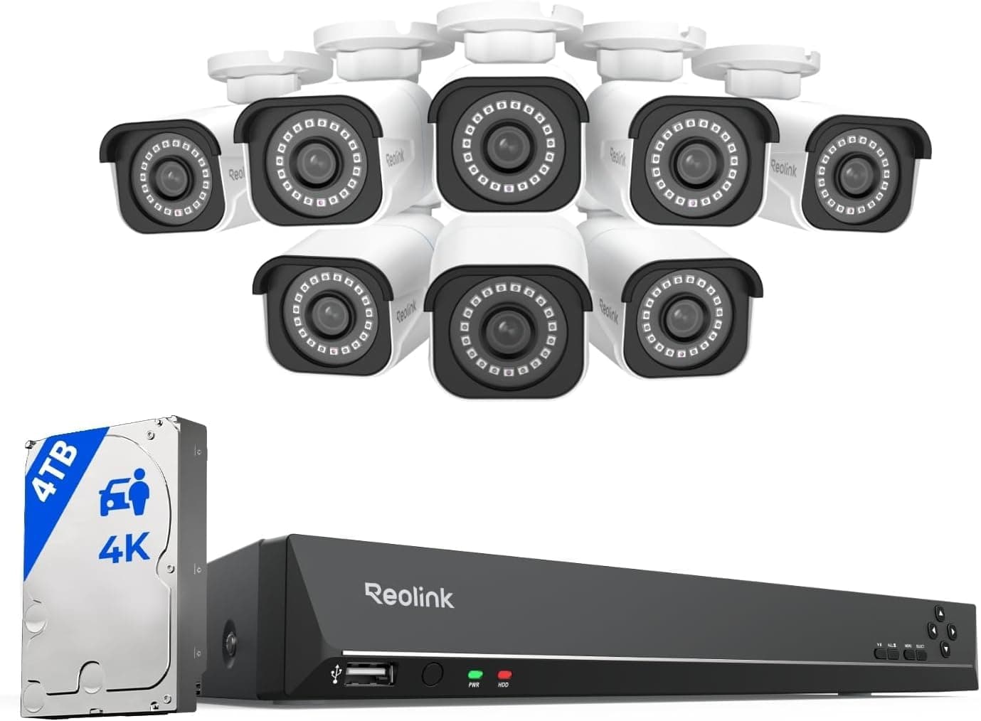 REOLINK 4K Security Camera System RLK16-800B8