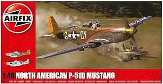 North American P-51D Mustang 1:48 WWII Aviation Plastic Model Kit A05131A