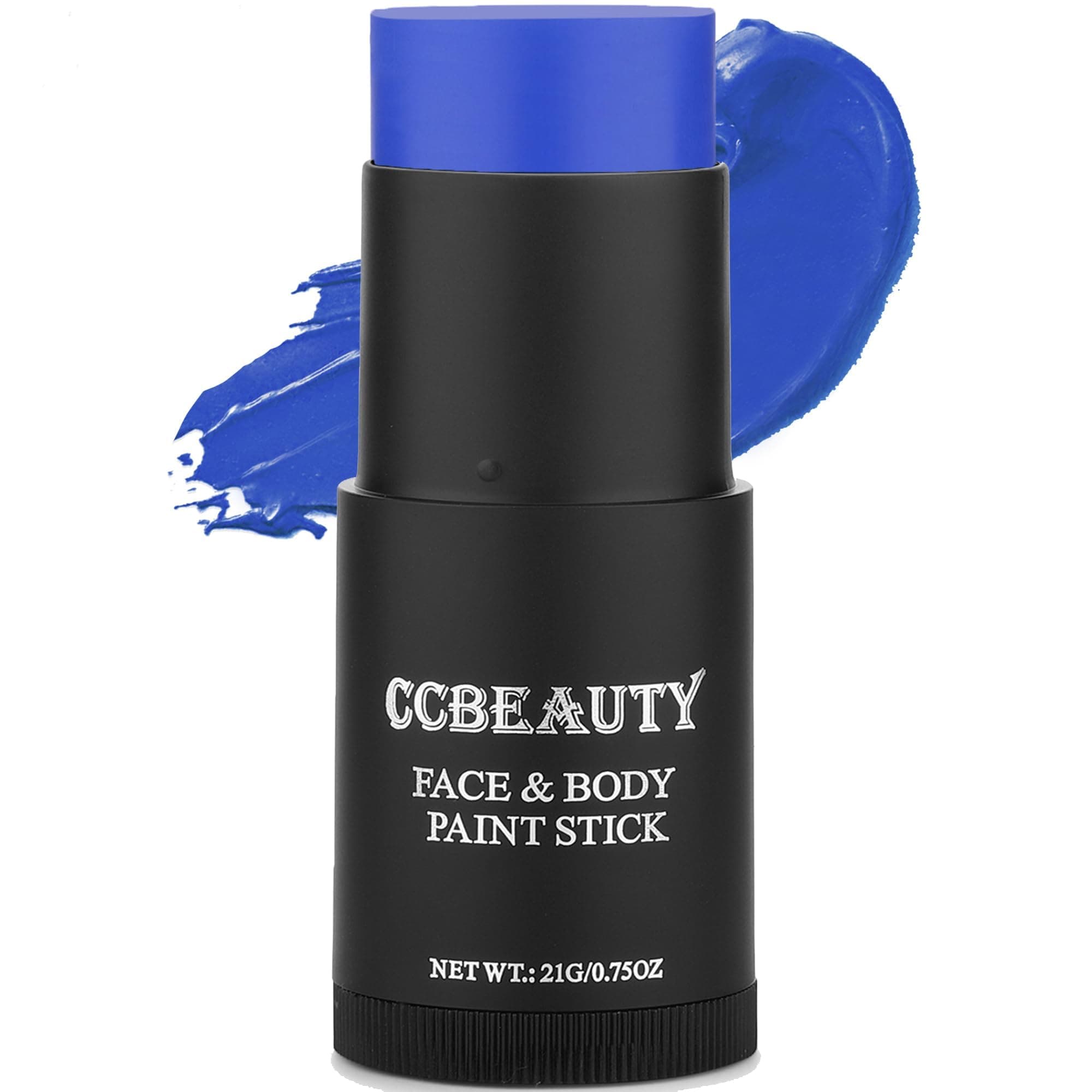 Royal Blue Face Paint Stick, Face Painting Kit, Full Coverage SFX Makeup Foundation, Professional Non-Toxic Body Paint for Halloween Costume Cosplay Party, Avatar, Mystique, Smurf Makeup