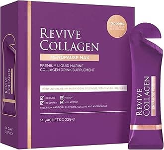 Revive Collagen Premium Menopause Range - Hydrolysed Liquid Marine Collagen Drink (14, Menopause Max)