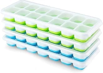 Ice Cube Trays 4 Pack(Blue+Green)