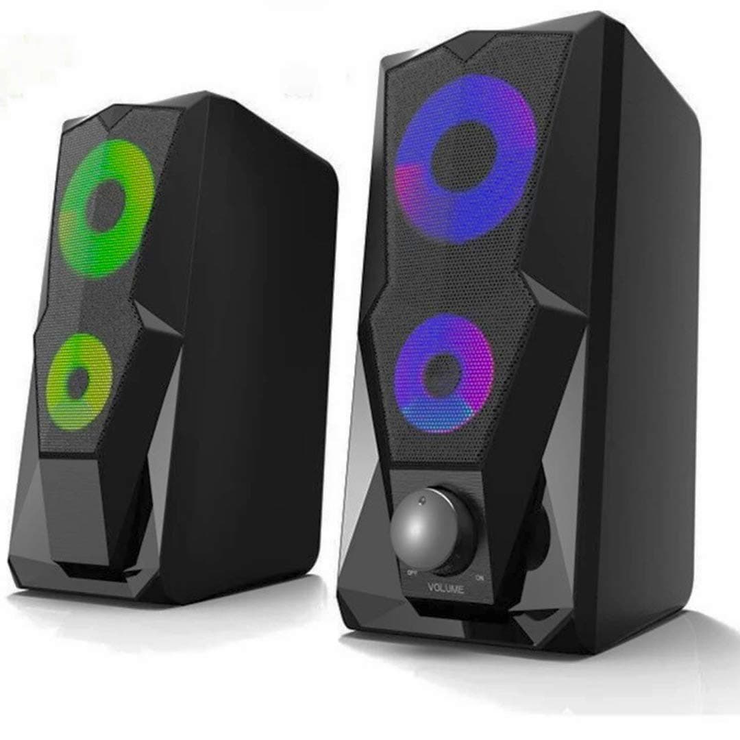 LIVE TECH SP12 6 Watt 2.0 Channel USB Speaker (Black)