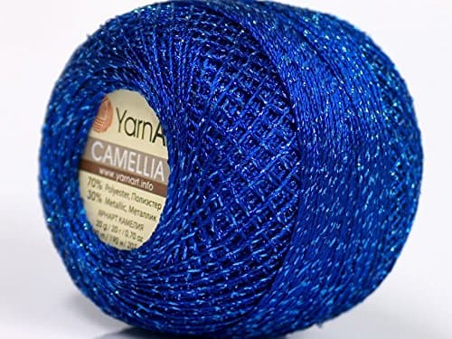 Royal Blue Metallic Extremely Fine Braid Thread Camellia - 20 Gram
