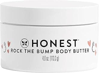 The Honest Company Mama Rock Bump Body Butter Moisturizing Stretch Mark Cream, Shea Avocado Oil, Vitamin E, Hypoallergenic and Dermatologist Tested, 4 oz