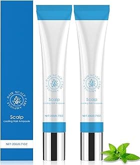 2Pcs Scalp Serum, Scalpy Hair Growth Serum for Hair Loss, Scalp Cooling Hair Ampoule, Scalp Massager Treatment for Women and Men, Non-Greasy, Lightweight, Exfoliate Dandruff (D)