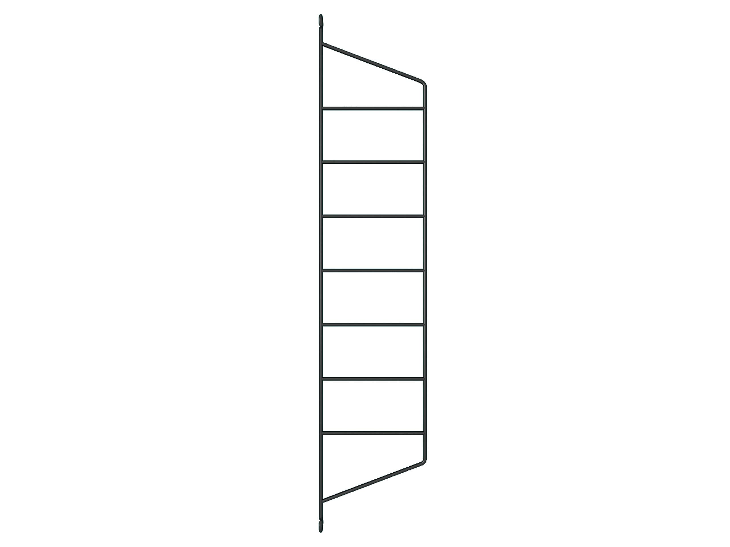 Creative Wall Ladder Shelves, Storage Learning Wall Hanging Rocks And Clapboard Bookshelf Use For The Bedroom, Kitchen, Office Etc (One Black Wall Ladder)