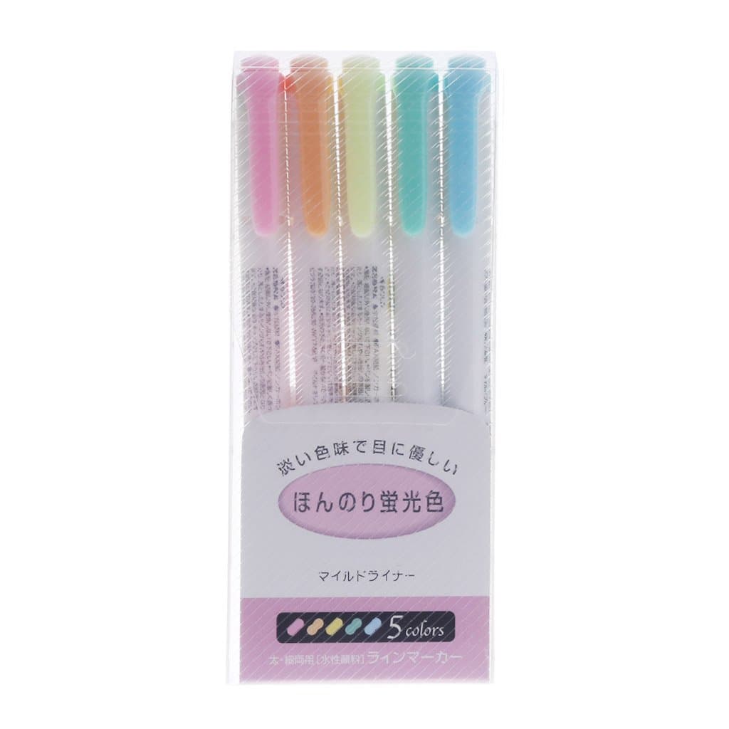 Tandou 3pcs/5pcs Creative Double Head Highlighter Fluorescent Pen Markers Drawing Cute