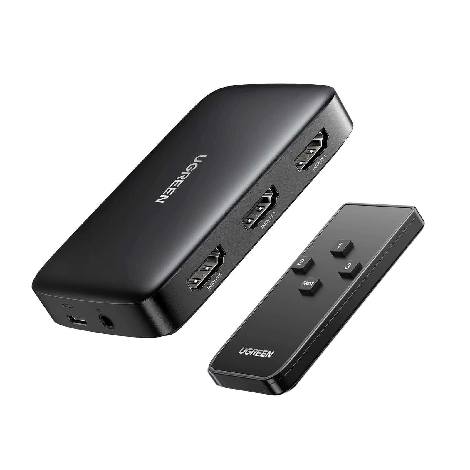 HDMI Switch 3 in 1 Out 4K@30Hz Switcher Splitter with Remote, Supports HDR CEC 3D HDCP1.4 Compatible with PS5 PS4 Xbox Fire Stick Roku Apple TV PC