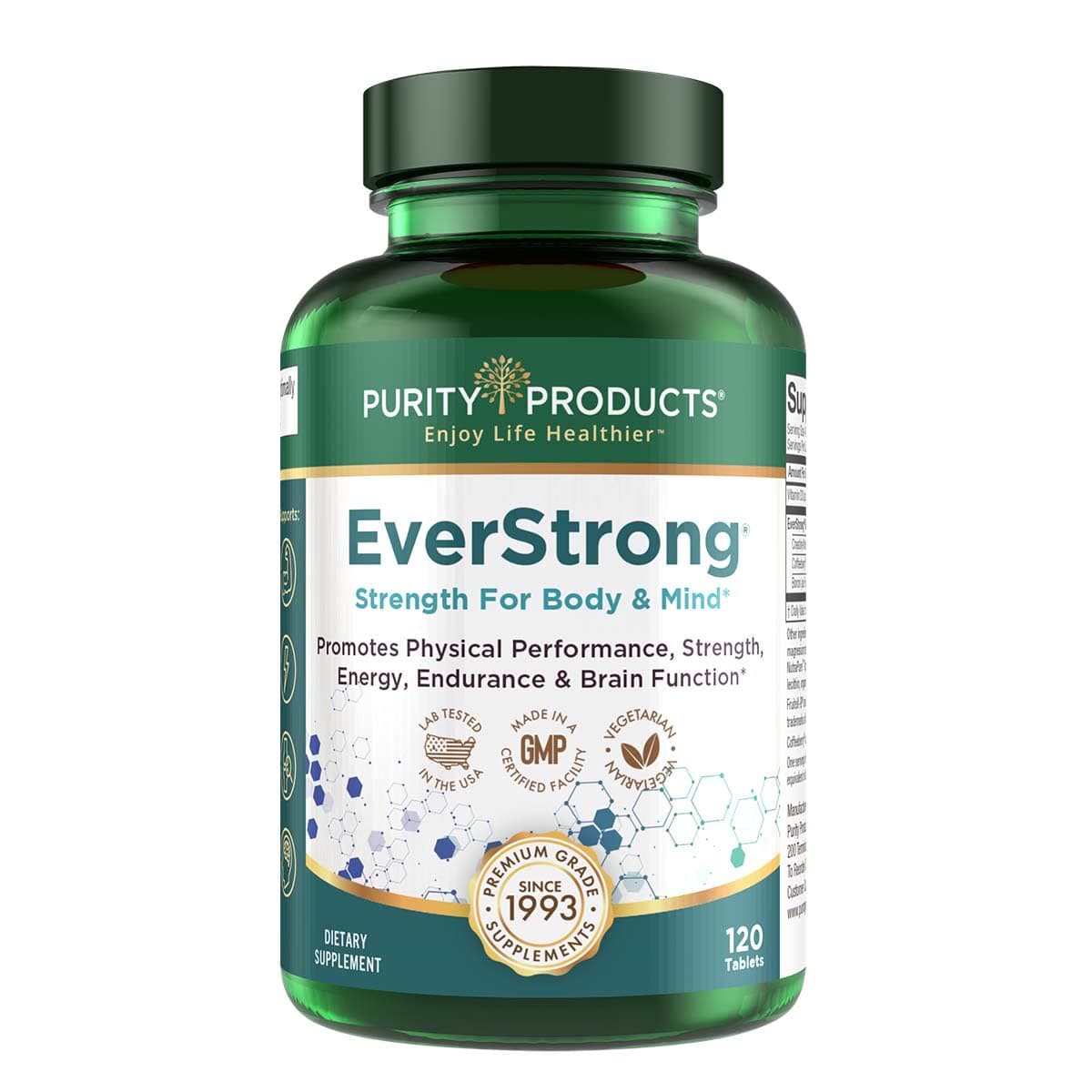 EverStrong - Creatine Monohydrate Blend - Clinically Studied for Golf Maximizing Driving Distance - Muscle Matrix Blend - Joint, Muscle & Energy Support - Boron, CoffeeBerry, Vitamin D3 - 120 Tablets
