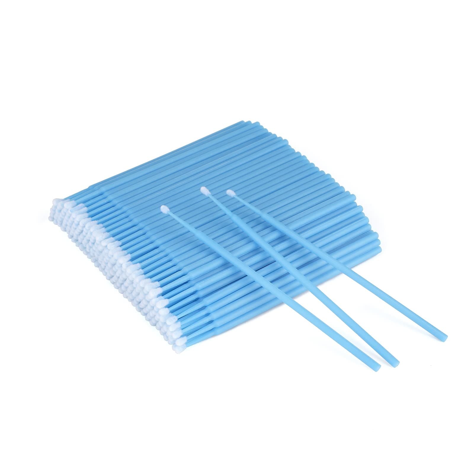 G2PLUS 500PCS Cotton Swabs, Disposable Micro Applicators Brush for Makeup and Personal Care Cosmetic Brush, Micro Swabs for Eyelash Extensions, Nails, Eyeliner (Head Diameter: 2.5mm/0.098'')