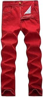 WULFUL Mens Slim Fit Comfortable Stretch Denim Pants
