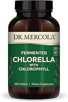 Dr. Mercola Fermented Chlorella with Chlorophyll, 90 Servings (450 Tablets), Dietary Supplement, Supports Immune and Organ Health, Non GMO, NSF Certified