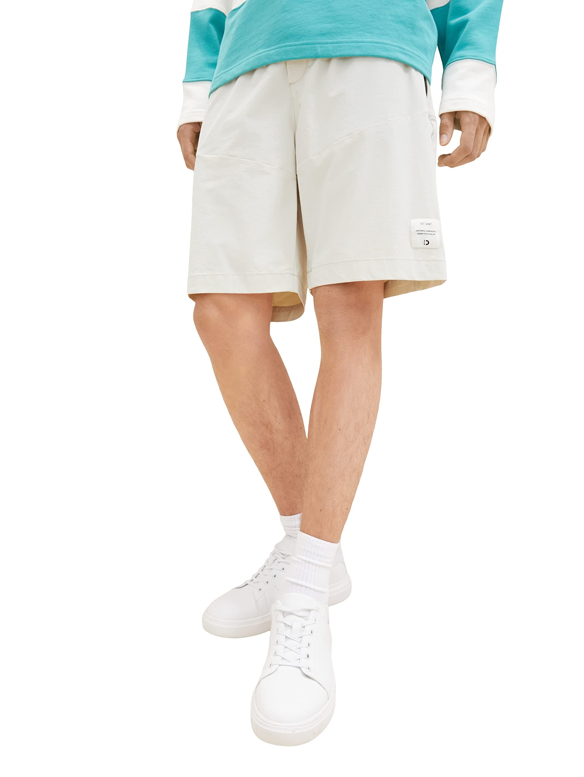 Tom Tailor Denim Men's Relaxed fit tech Short with Stretch