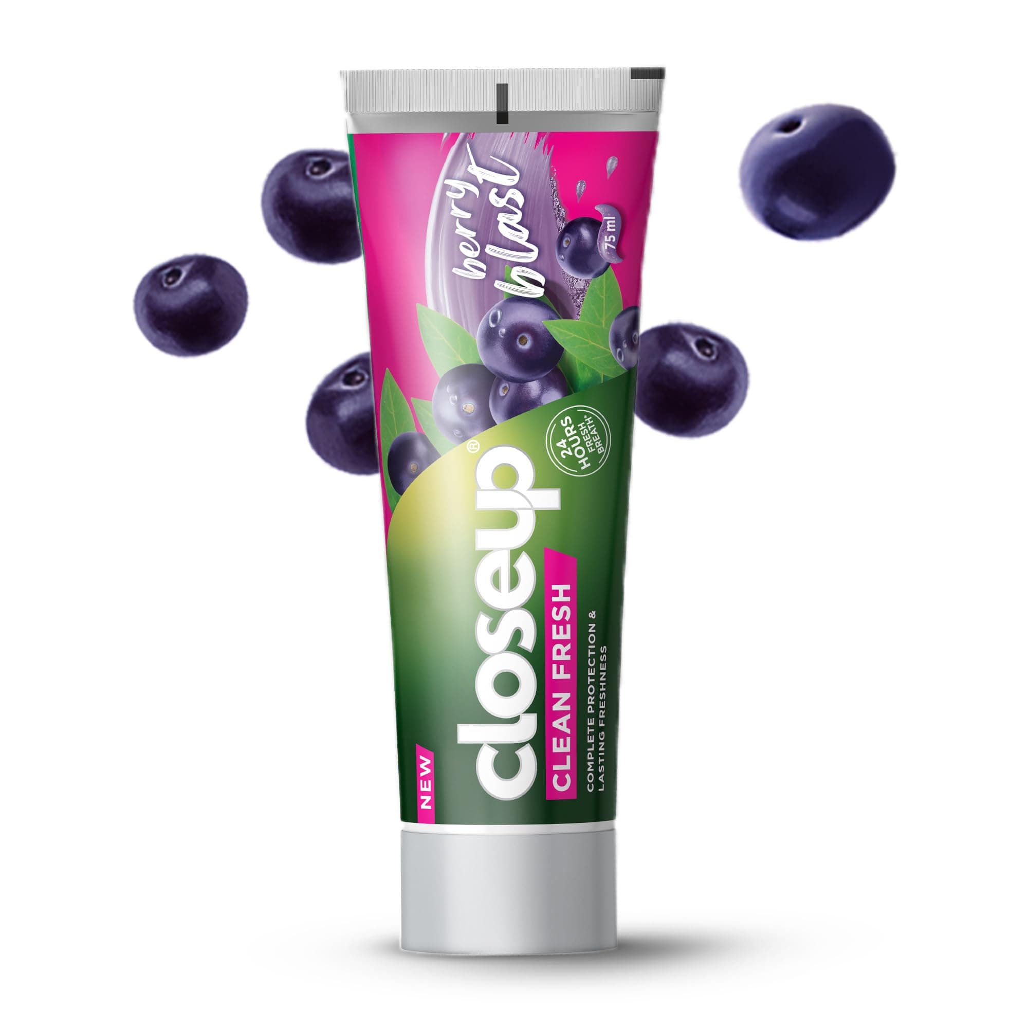Closeup Clean Fresh Toothpaste, Berry Blast, complete protection & lasting freshness, 75ml