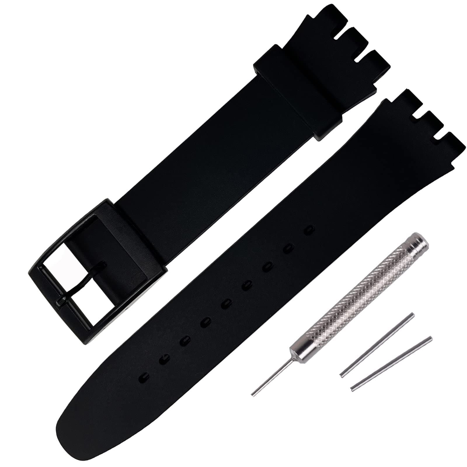 Rihahisy Silicone Rubber Watch Strap/Watch Band Replacement for Swatch