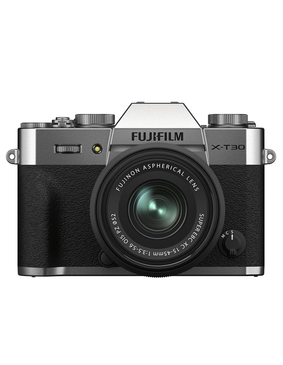 - Fujifilm X-T30 II 26.1MP APS-C X-trans sensor|retro style mirrorless camera|4k vlogging|High speed recording FHD 240fps|Advance AF with 15-45mm optical zoom lens f/3.5-5.6 for Street/Lifestyle -Silver