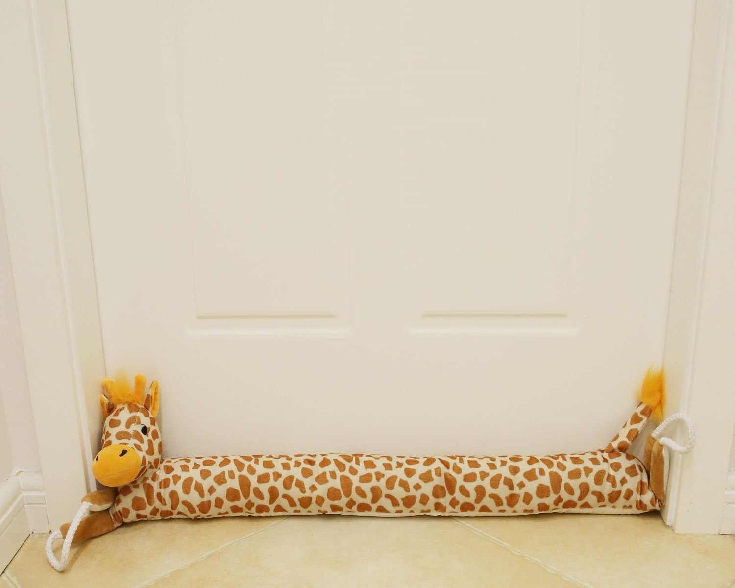 Giraffe Draft Stopper 36"Upholatery Fabric Window Door Draft Blocker Wind Storm