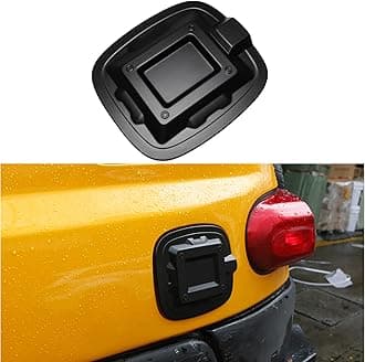 Car Gas Cap Fuel Cover for Toyota FJ Cruiser 2007-2021 2022, Black Oil Tank Trim Add On