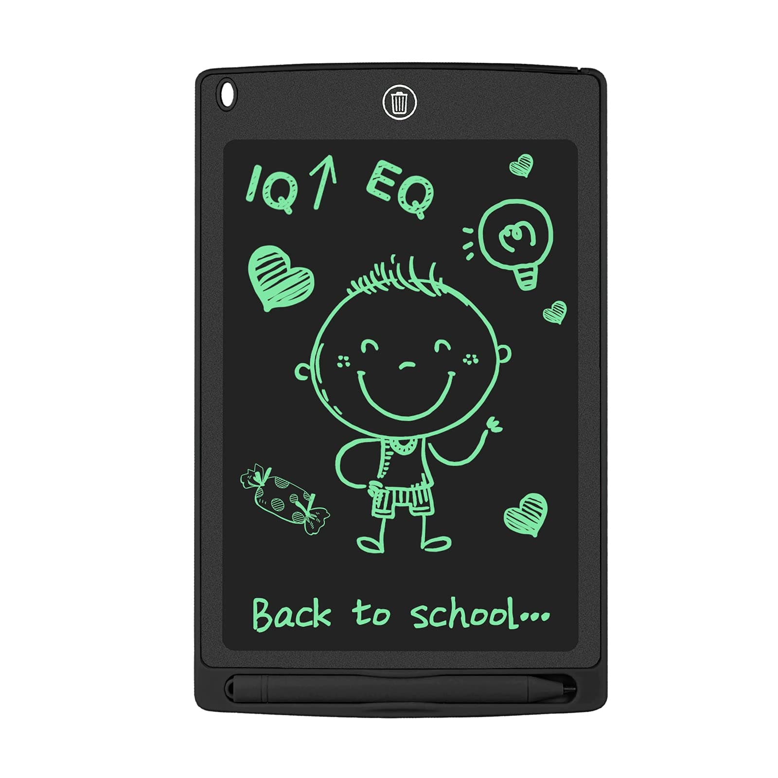 GUYUCOM LCD Kids Doodle Board, 8.5 Inch Electronic Writing Tablet with Lock Function, Erasable Doodle Drawing Pad for Kids Toys Birthday Gifts (Black)