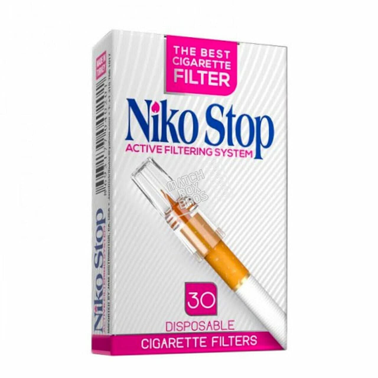 Niko Stop Cigarette Filter 3 Packs 30 Filters Per Pack Total 90 Filters Less Tar and Nicotine Trap Quit Smoking