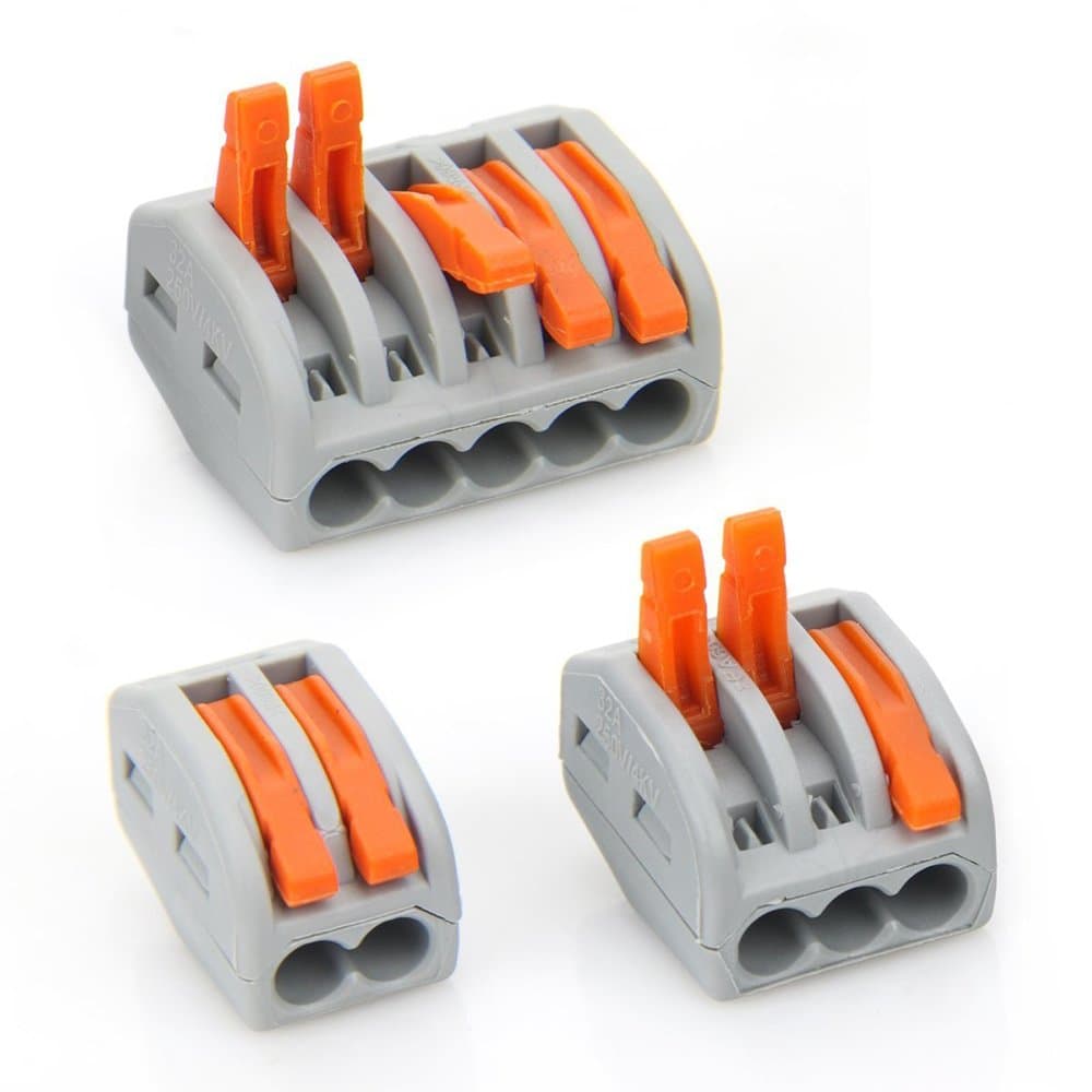 Lever Nut,Wire Connector Assortment Pack Compact Wire Connectors,90pack (30) PCT-212 (30) PCT-213 (30) PCT-215