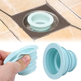 KPNG Drain Pipe Seal Hose Silicone Plug,Silicone Sealing Plug Kitchen Pipe Sewer Seal Ring Washing Machine Drain Multipurpose Pipe Connector Bathroom Kitchen Laundry (1 Piece Color:Blue)