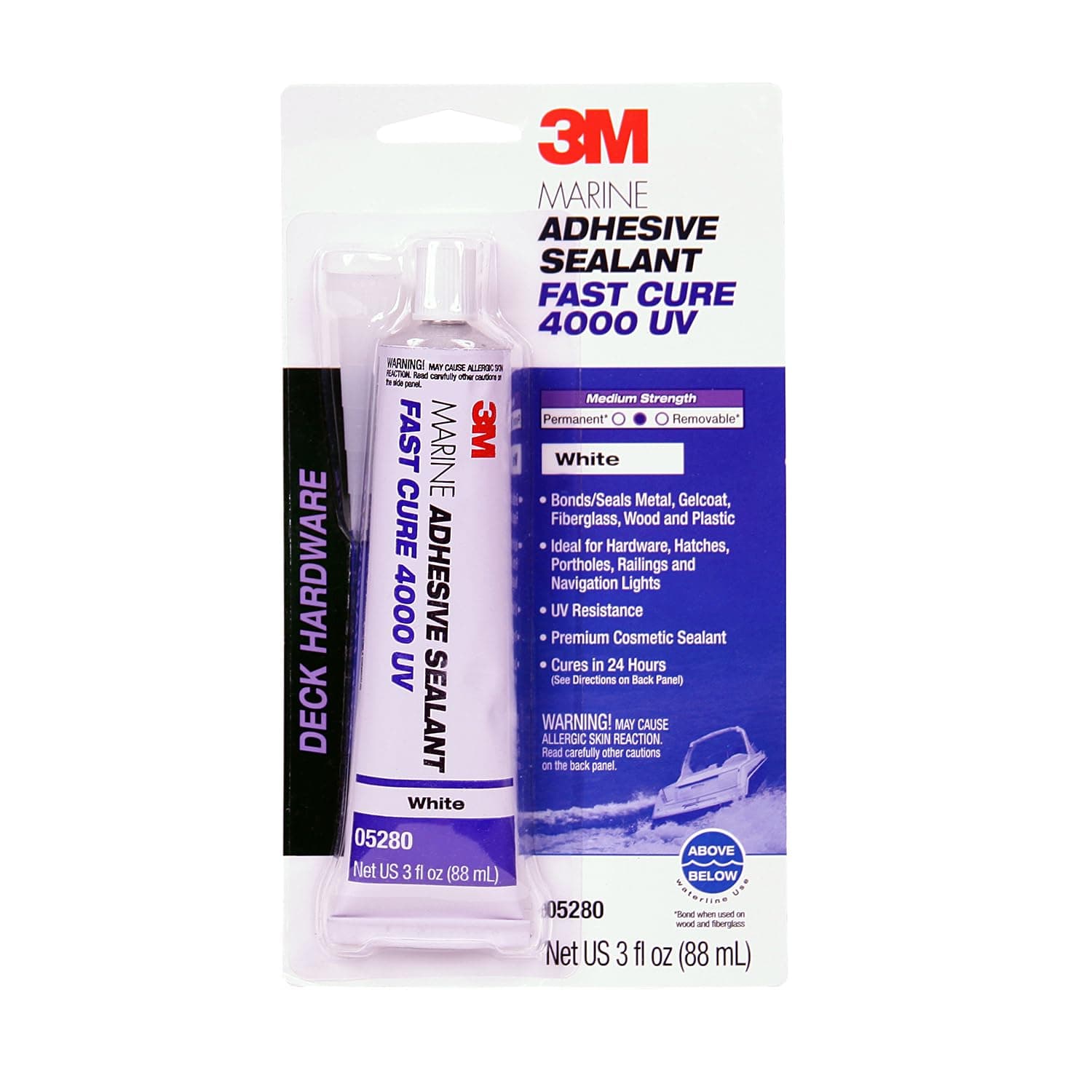 3M Marine Adhesive Sealant 3 Oz White