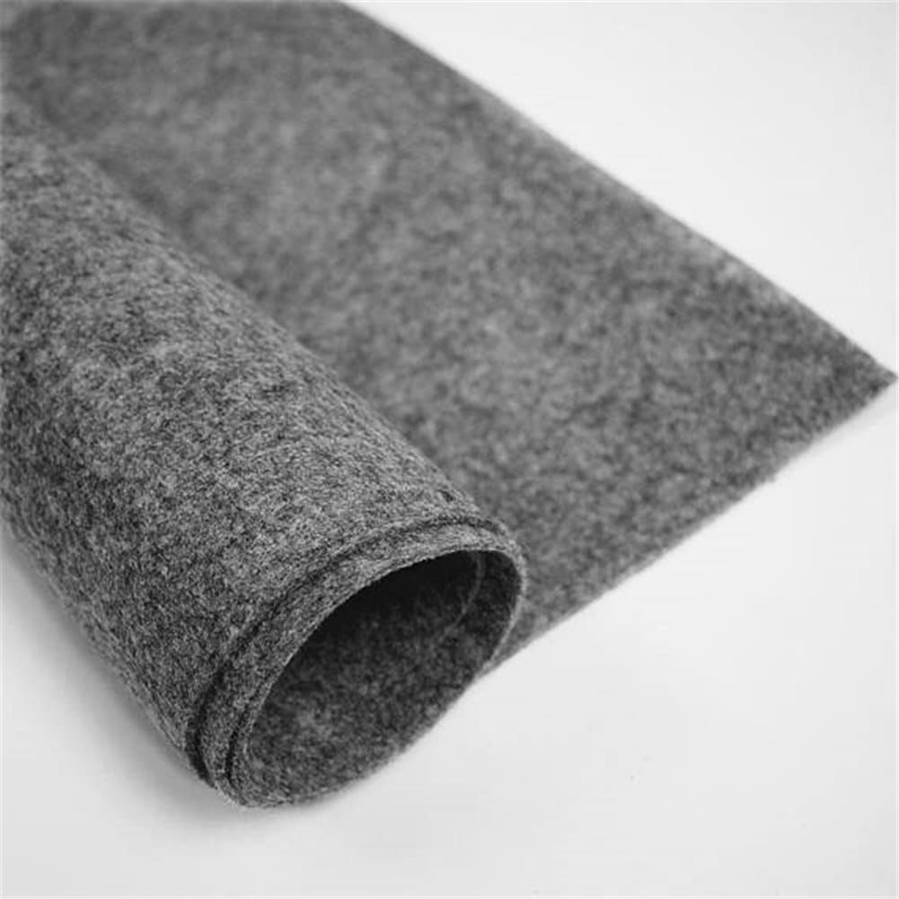 Thick Felt Fabric,18" X 36" Large Size Craft Felt Cloth Non-Woven Wool Felt Fabric Easy Press Quilting Ironing Pad Iron Board (5 mm Thick, Dark Grey)
