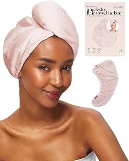 Palm: Kitsch Microfiber Hair Towel Wrap For Women- Hair Turban For Drying Wet Hair- Super Absorbent & Ultra Soft (Palm)