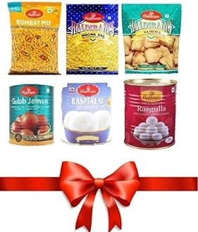 Haldirams Gift Box - Sweets Box with Mix of SavouryDiwali Gift Pack Diwali Gifts for Family and Friends Diwali Sweets Gift Box Sweets