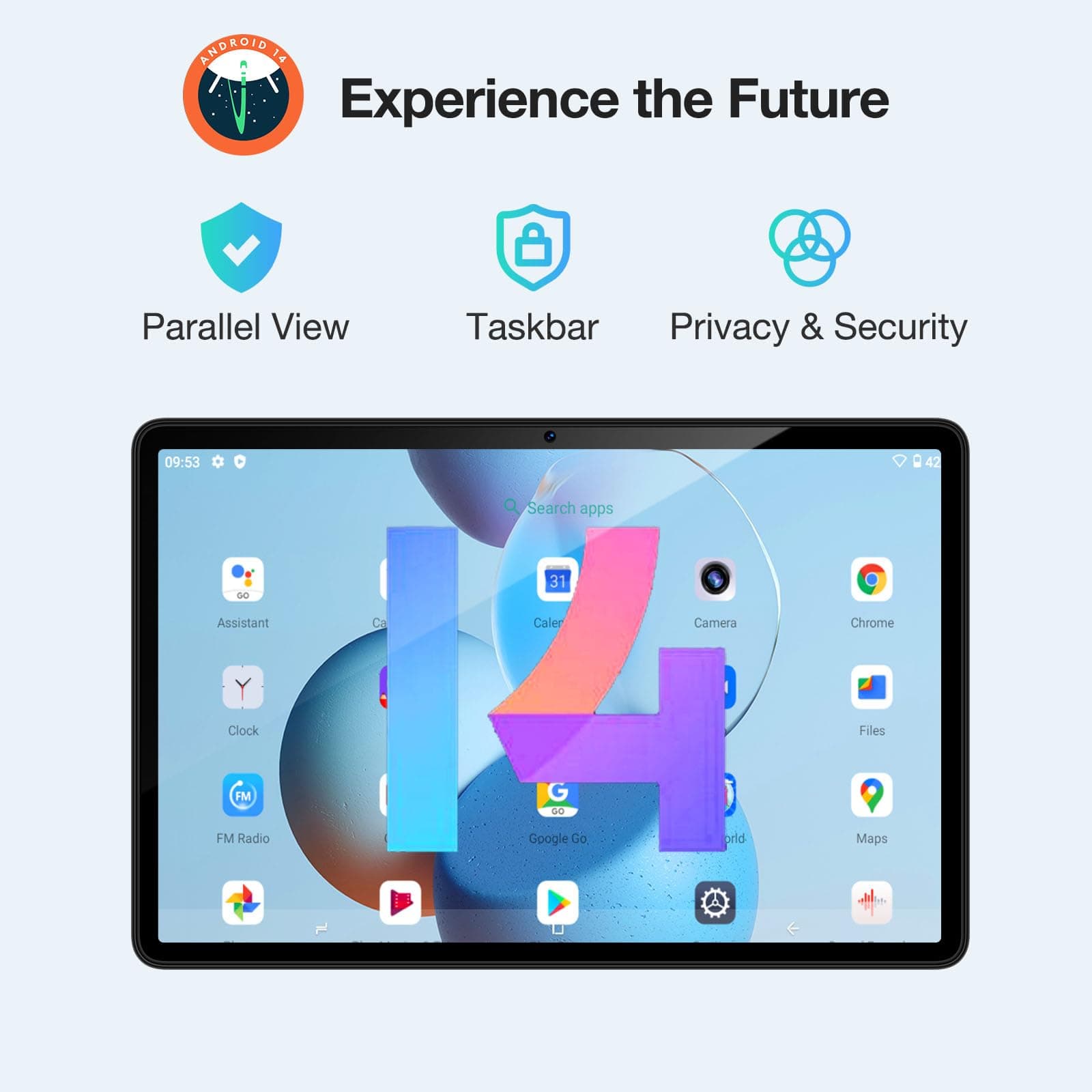 DOOGEE T30S 2025 Newest 11 Inch Android Tablets With SIM Card Slot, 16GB RAM+256GB ROM(1TB TF), Octa-Core,2.4K Display, 8580mAh, 5G WIFI, Bluetooth 5.0, 13MP+8MP, GPS, Android, 2-Year Warranty-Blue