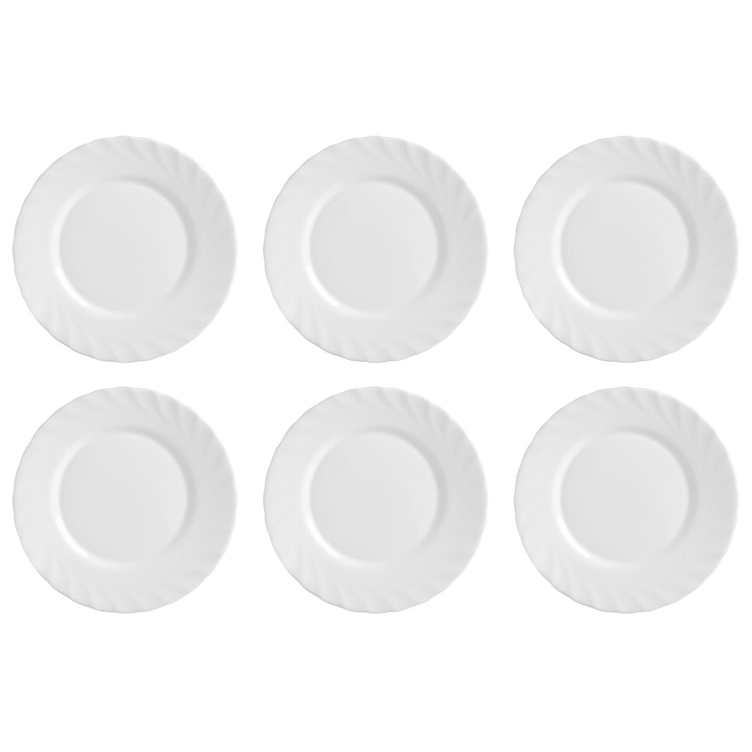 Luminarc Trianon Side Plate Plates ', diameter 19.5 cm, opal glass, white (Pack of 6)