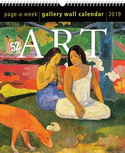 Art Page-A-Week Gallery Wall Calendar 2019
