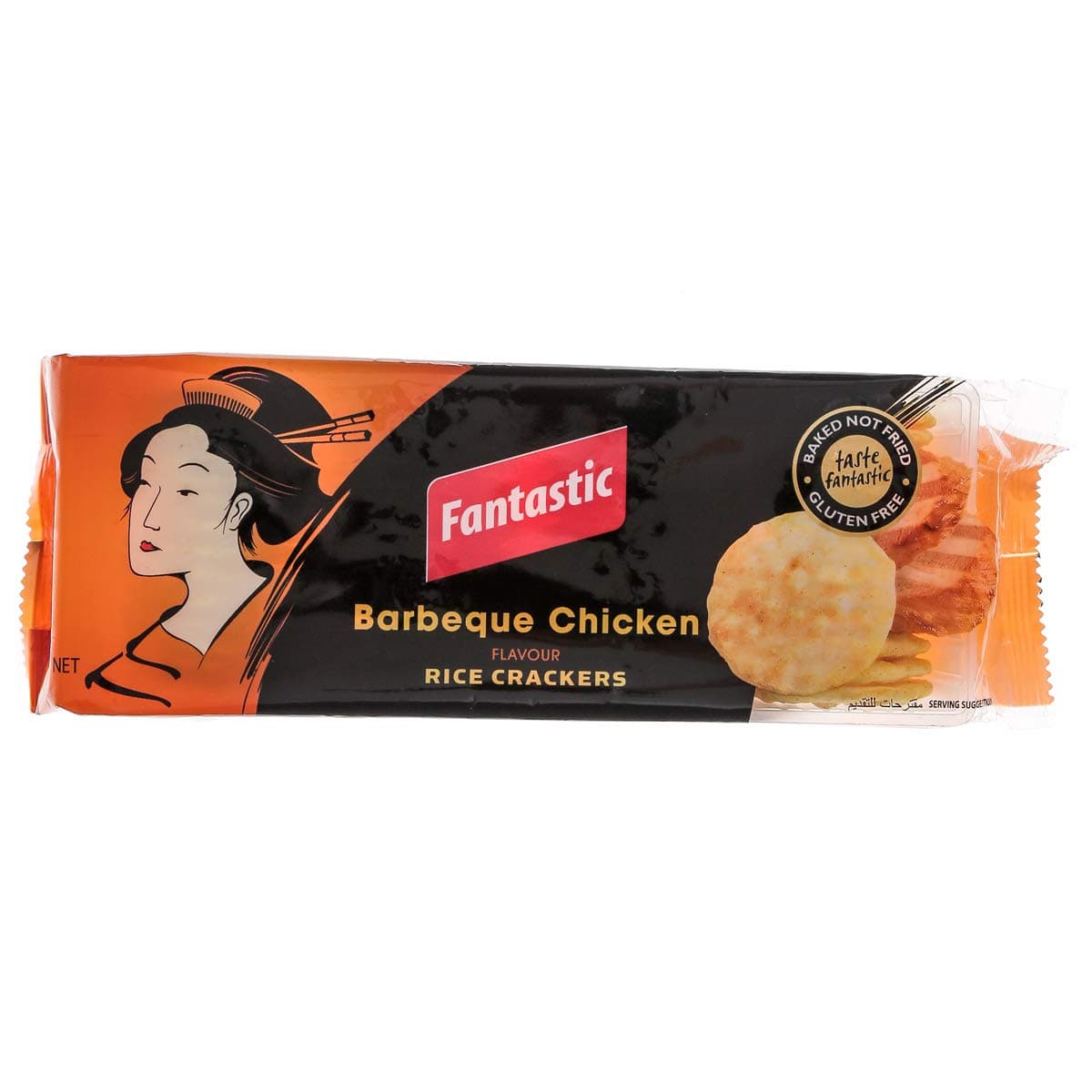 Barbeque Chicken Flavour Rice Crackers, 100 g